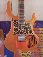Custom orange leopard tiger electric guitar