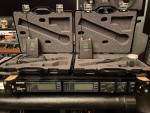 Shure UR4D wireless system + 2 Lav mics