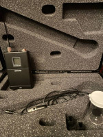 Shure UR4D wireless system + 2 Lav mics