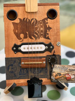 Eldridge 4-String Cigar Box Guitar - For Parts