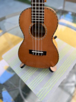 Ohana CK-50WG Solid Cedar Top Concert Ukulele Bundle