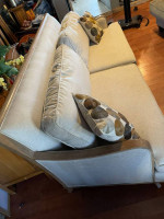 White/Beige Sofa