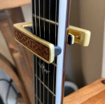 Thalia capo - gold with celtic wood inlay, first generation