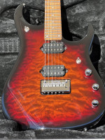 musicman JP15 Mint Tiger Eye Quilt