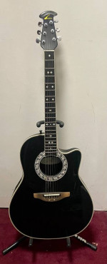 1996 Ovation 1867 Legend Acoustic/Electric Guitar - Black with OHSC