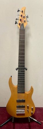 1993 Washburn MB-6 | 6 String Bass Guitar w/ Natural Wood Finish