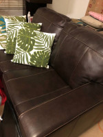 Leather sofa set