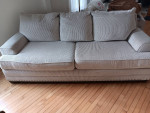 BOB'S Cream colored sofa and Chair & Misc furniture/decor
