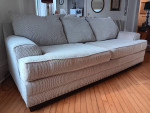 BOB'S Cream colored sofa and Chair & Misc furniture/decor
