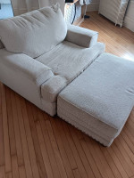 BOB'S Cream colored sofa and Chair & Misc furniture/decor