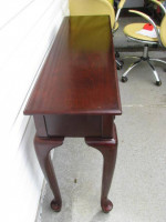 Queen Anne Mahogany Console SOFA Table with 2 drawers