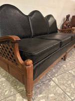 1950s Mid Century Spanish Revival Style 3-Seater Sofa For Sale