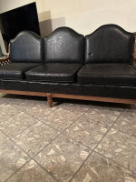 1950s Mid Century Spanish Revival Style 3-Seater Sofa For Sale