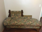 Antique Fainting Sofa/Bed and Chair