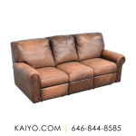 Leather Italia Arizona Collection Reclining Sofa (Was 4000)
