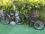 Adult bike with Co-pilot trailer