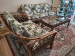 Rattan Sofa, Love Seat, Coffee Table & End Table