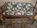 Rattan Sofa, Love Seat, Coffee Table & End Table