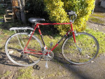 Raleigh Grand Prix,vintage 12 sp,23.5"fr,27" cruiser/road bike!