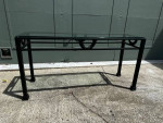 Sofa Table & End Table Glass Metal