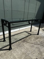 Sofa Table & End Table Glass Metal