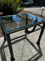 Sofa Table & End Table Glass Metal
