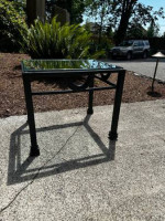 Sofa Table & End Table Glass Metal