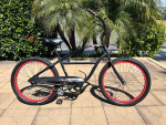 BLACK ELECTRA 24" READY TO RIDE PEDAL BRAKE CRUISER