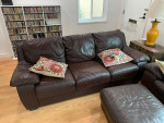 Brown Leather Sofa
