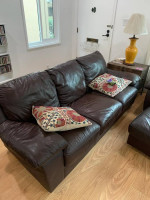 Brown Leather Sofa