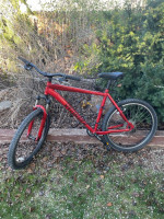 Red Specialized Hardrock Sport Bike