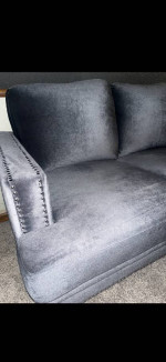 Grey Velvet Sofa