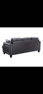 Grey Velvet Sofa