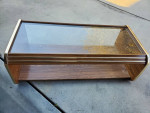 Wood sofa table and end tables