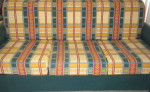 sofa three seats with pull out bed