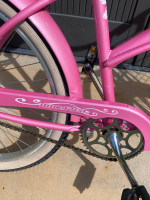 Micargi pantera GTS Woman’s Pink cruiser w-basket and Springer front