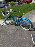 Electra Beach Cruiser with basket and cup holder