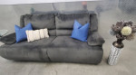 GRAY RECLINER SOFA