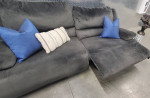 GRAY RECLINER SOFA