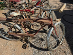 5 antique bicycles