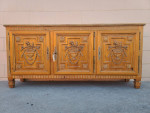 Modern regency wood console Media entryway buffet sofa sideboard table