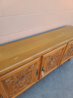 Modern regency wood console Media entryway buffet sofa sideboard table