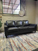 New Modern Leather Sofa (Delivery Available)