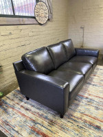 New Modern Leather Sofa (Delivery Available)