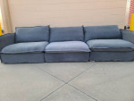 Sixpenny Neva polyfilled sectional couch sofa black pepper