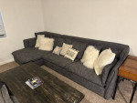 Sofa and ottomans