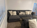Sofa and ottomans