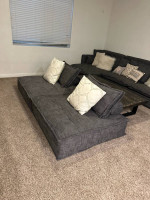 Sofa and ottomans