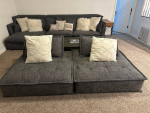 Sofa and ottomans