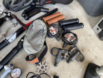 helmets , handle bar , tools